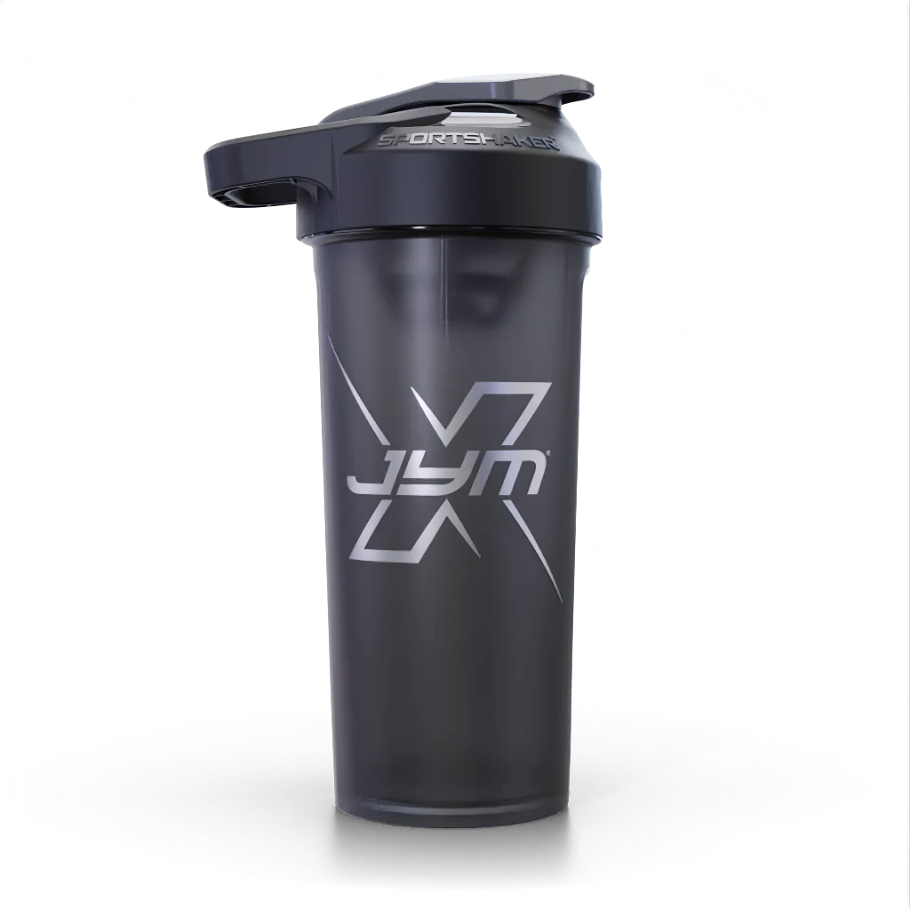 JYM SportShaker 27oz - Onyx Black and Smoke Grey