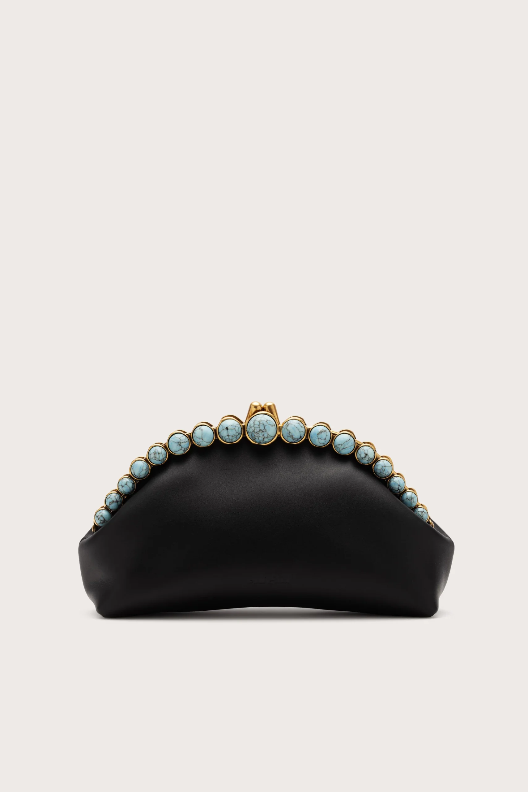 UNA CLUTCH - BLACK TURQUOISE