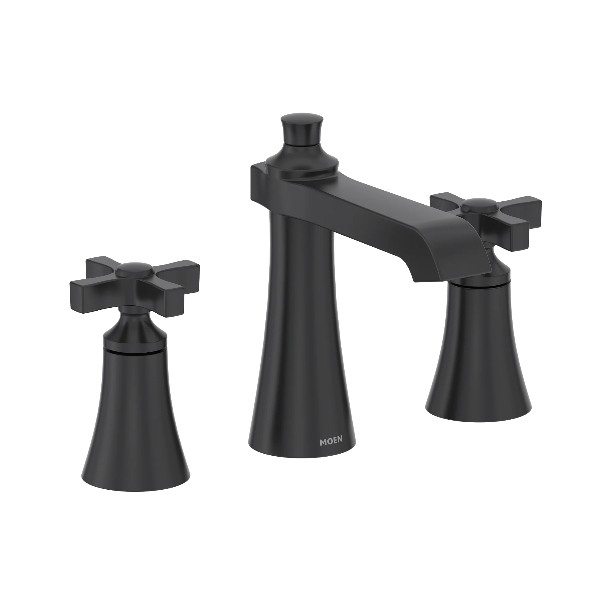 Flara Two-Handle High Arc Bathroom Faucet (Matte Black)
