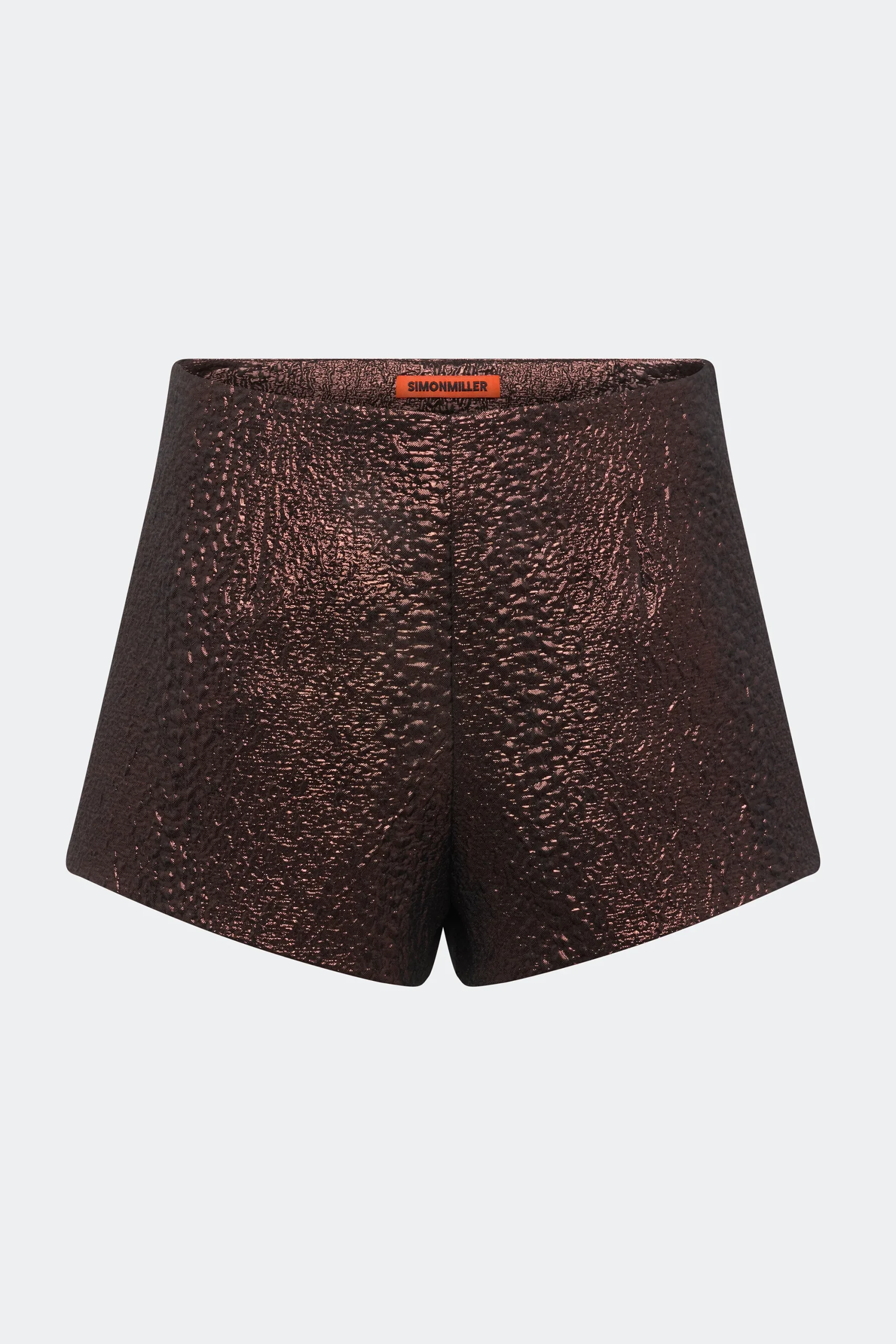 Fleur Metallic Shorts in Bronze