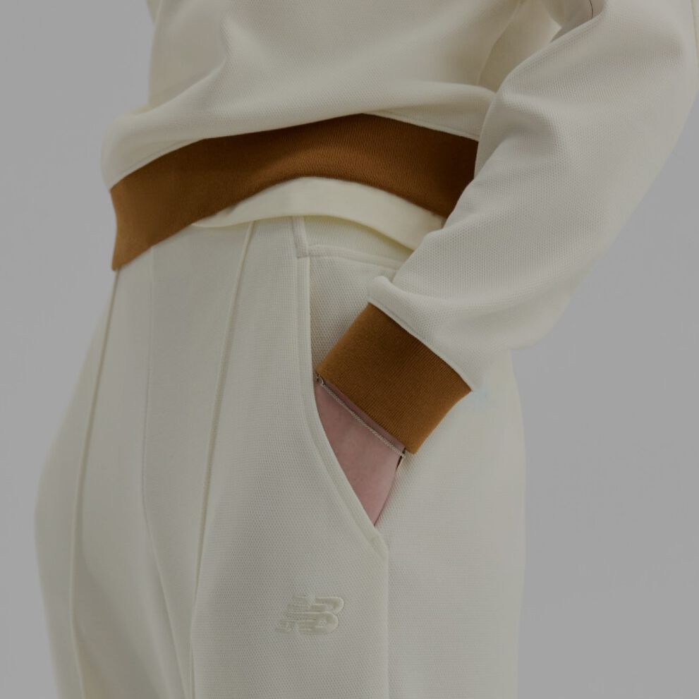 New Balance Cream & Brown Warm-up Pants
